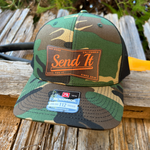 Send It Leather Patch Trucker Hat