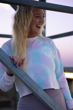 Send It Women's Crop Crewneck Sweatshirt Lightweight