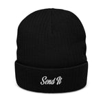 Send It Script Cuffed Beanie
